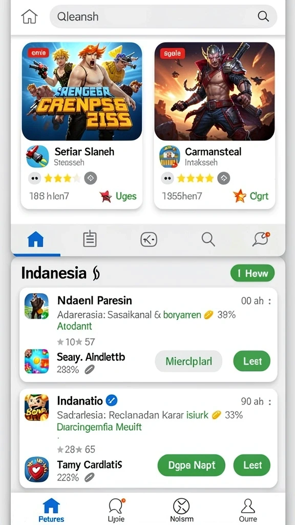 Tangkapan layar yang menunjukkan karakter utama dalam aksi.