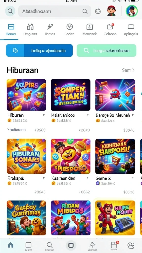 Tantangan seru di setiap level permainan.
