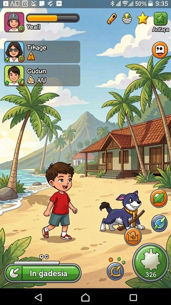 Gameplay seru yang memperlihatkan tantangan menegangkan.