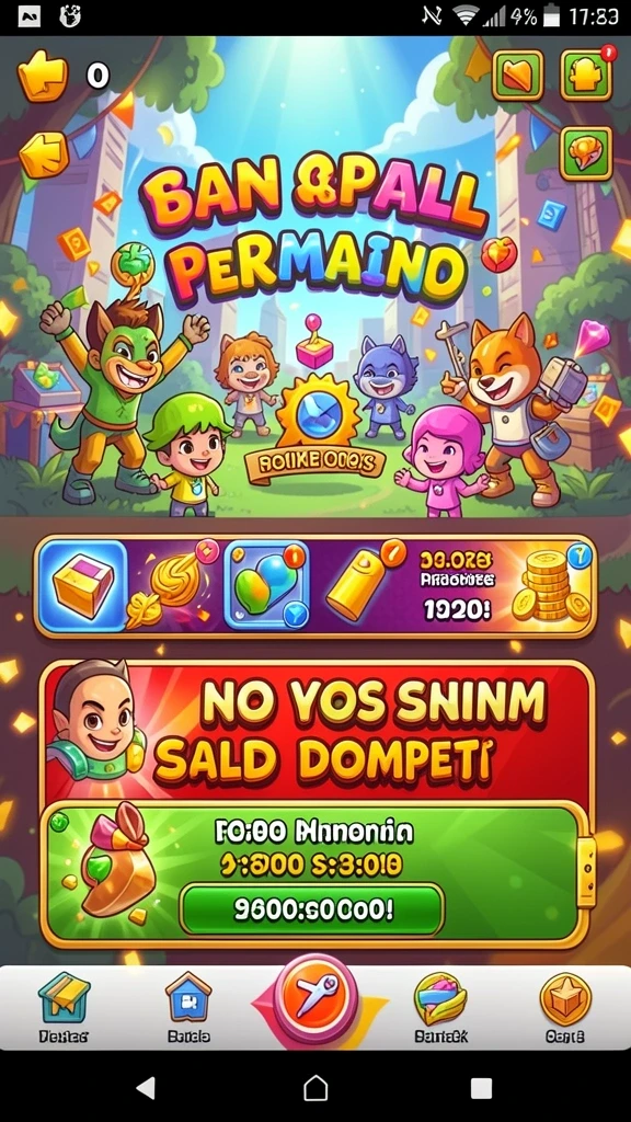 Screenshot menampilkan karakter utama yang siap berpetualang.