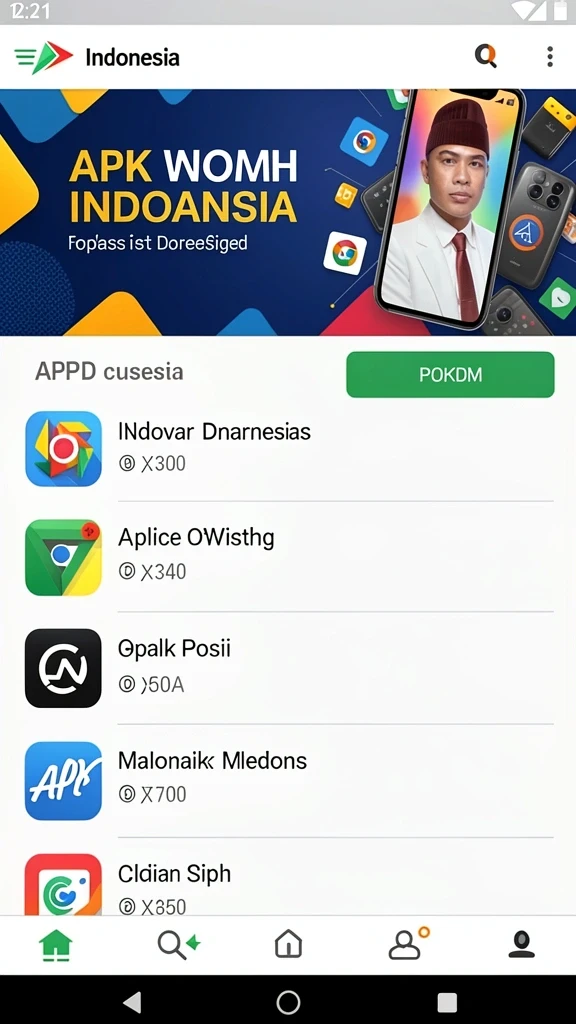 Tampilan awal yang menarik dan mudah dinavigasi.