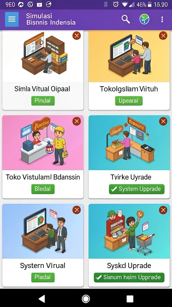 Tampilan menarik dengan berbagai pilihan slot.