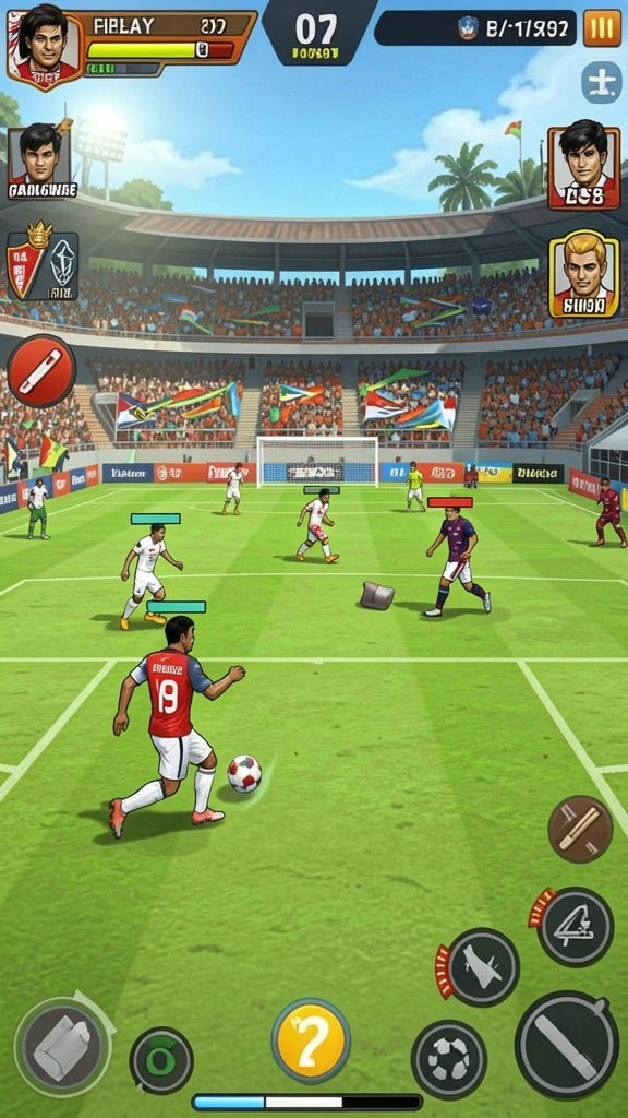 Tampilan awal permainan F7F7 yang menarik dan penuh warna.