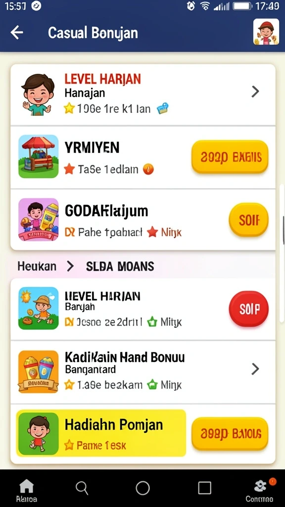 Tampilan antarmuka aplikasi FIATOGEL yang menarik.
