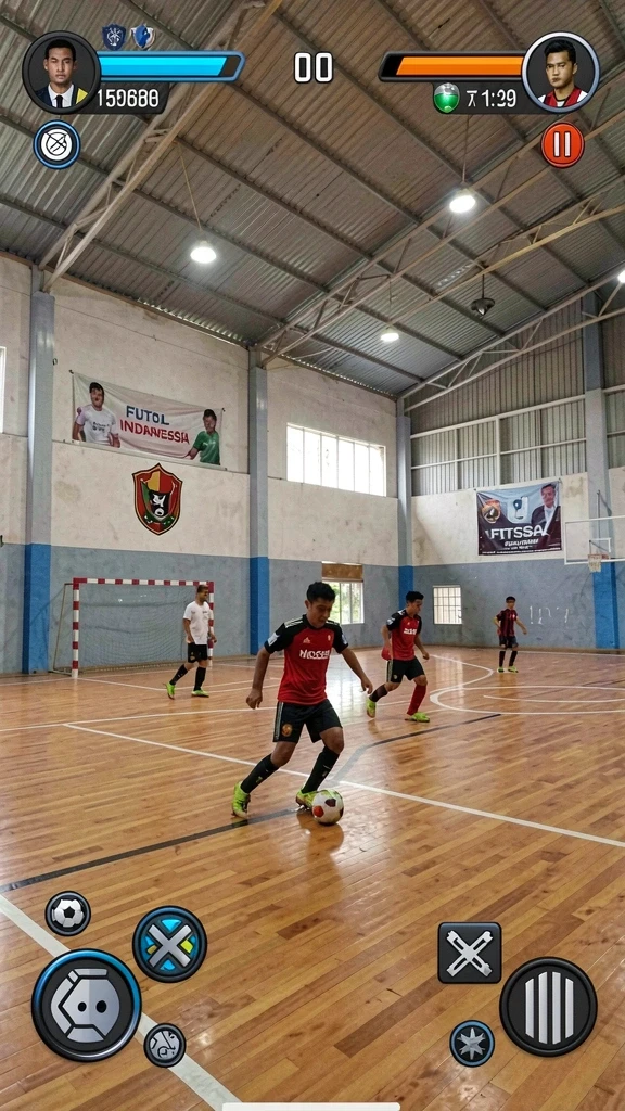 Momen aksi seru dalam pertempuran melawan musuh.