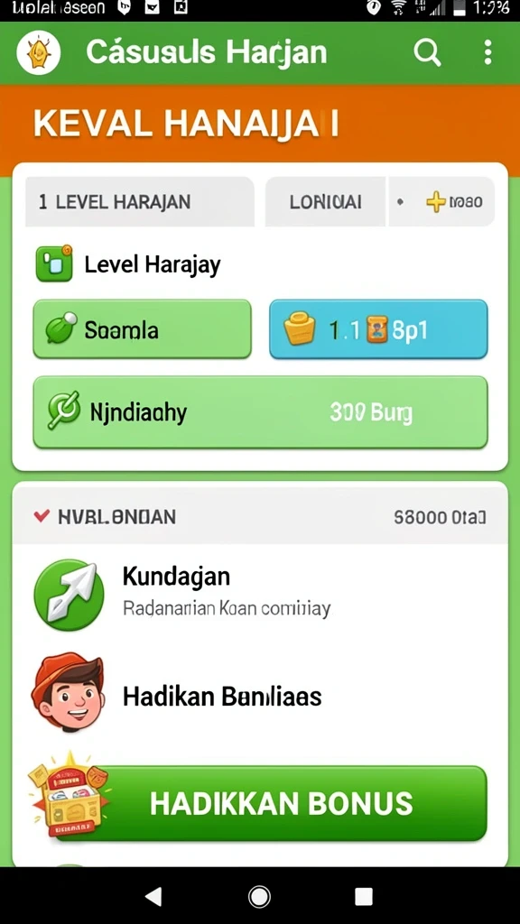 Tampilan awal aplikasi IDR77 yang menarik dan user-friendly.