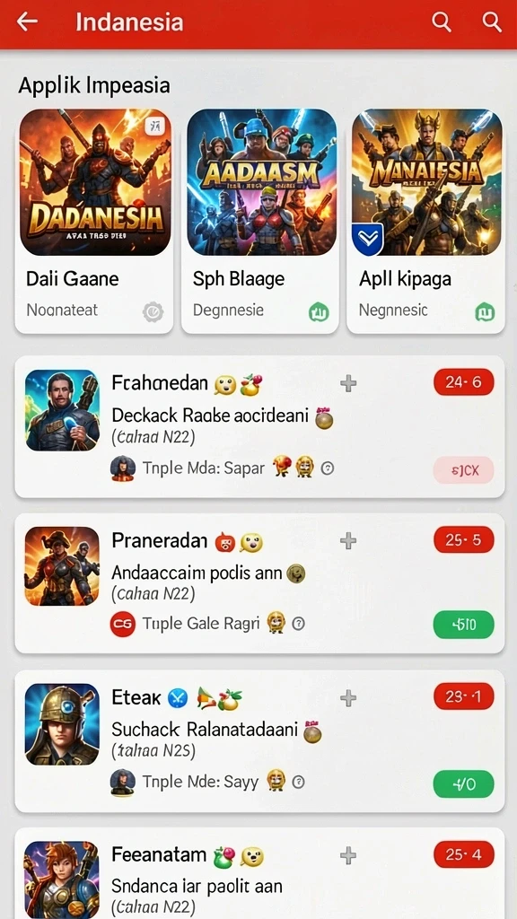 Tampilan antarmuka pengguna yang menawan.