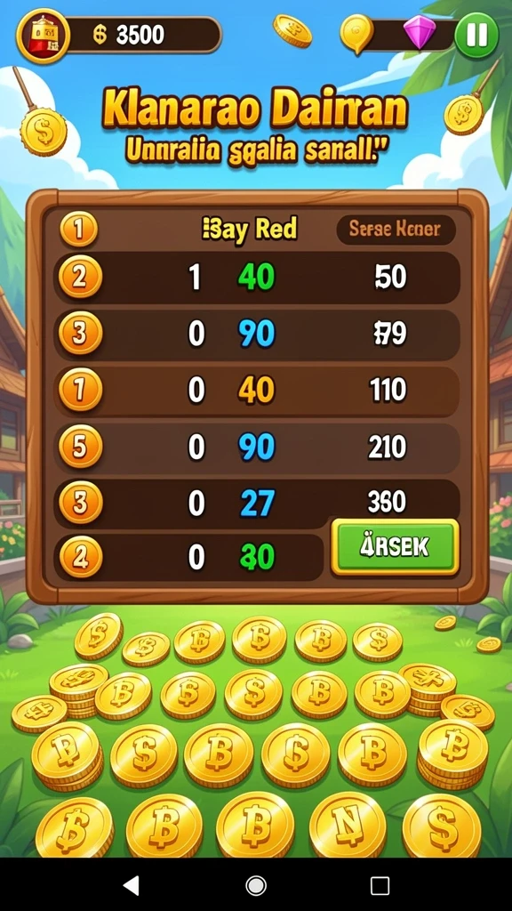 Grafis warna-warni dari game slot.
