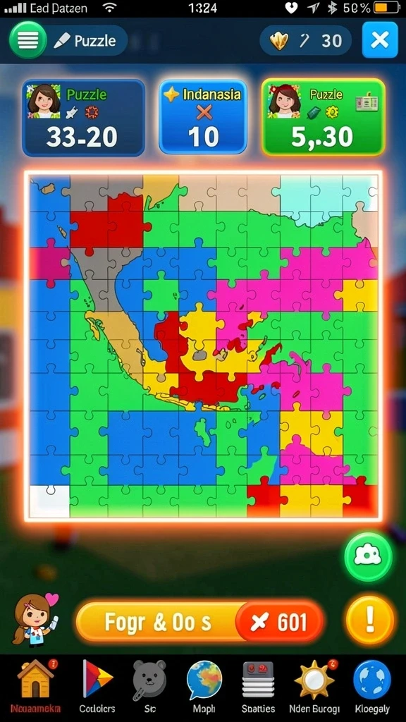 Tangkapan layar menunjukkan visual menawan dari salah satu wilayah permainan.