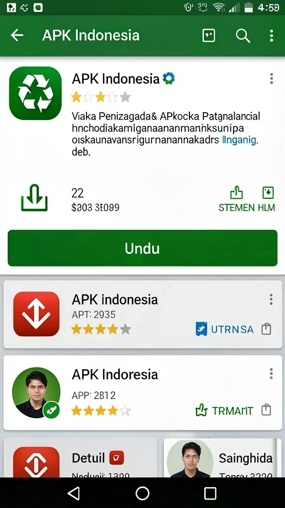 Tampilan antarmuka yang sederhana dan menarik.