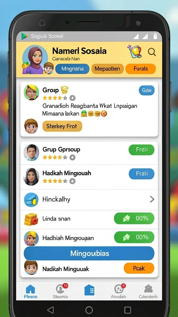 Screenshot menunjukkan aksi seru dalam permainan.