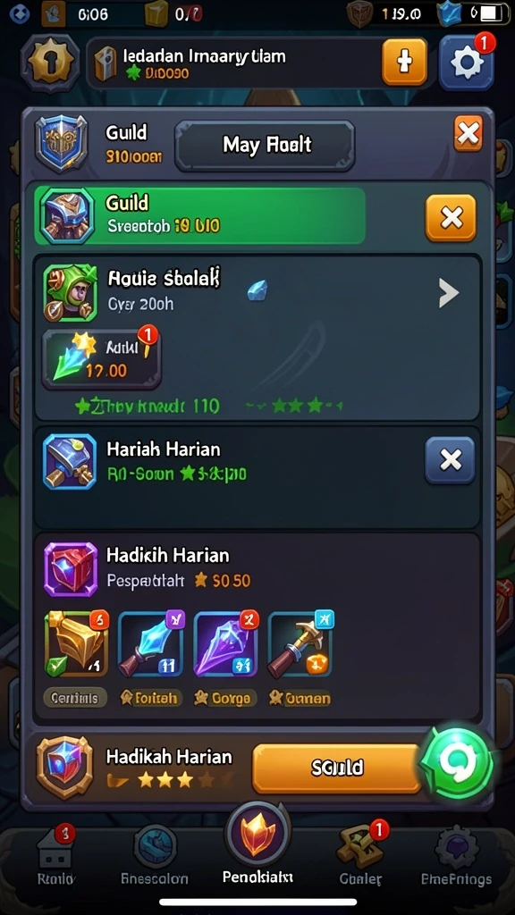 Pengaturan level yang menakjubkan dan detail.