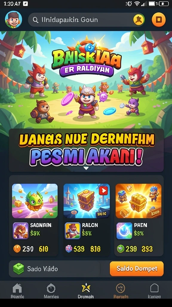 Tampilan awal SENGTOTO yang menarik dan mudah dinavigasi.