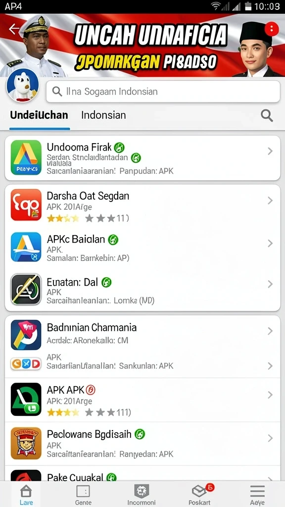 Tampilan antarmuka yang menarik dan user-friendly.