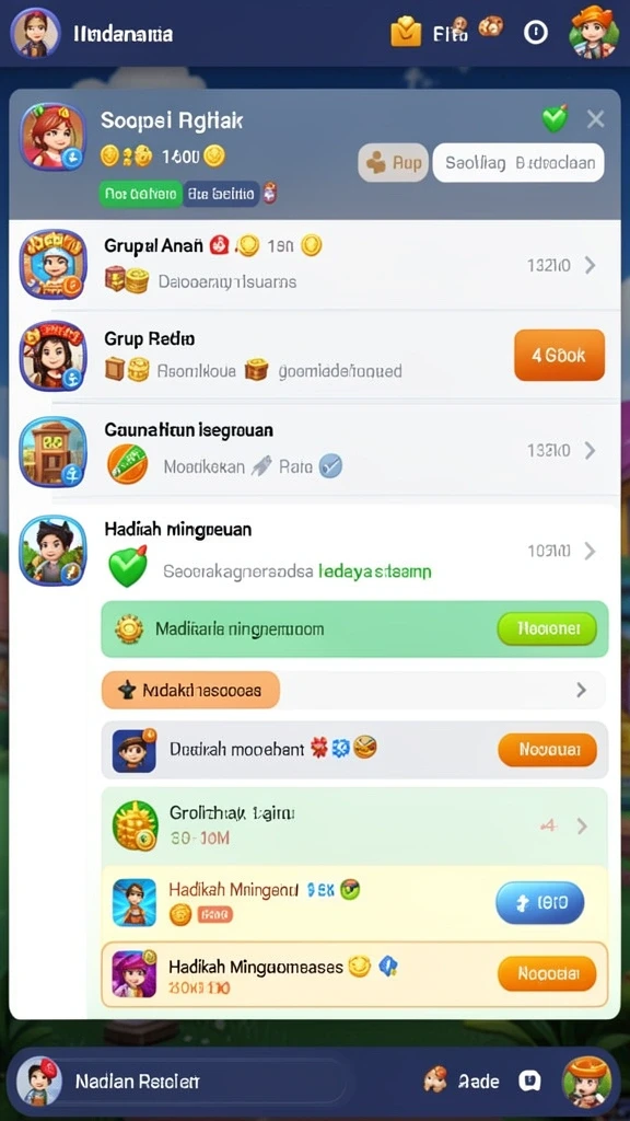 Pemain bersaing dalam tantangan seru di YN777.